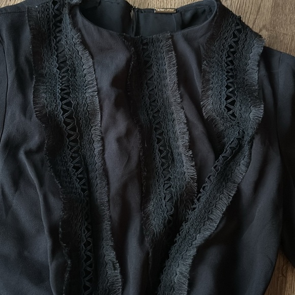 Adam Lippes Black Embroidered Dress - Picture 6 of 11